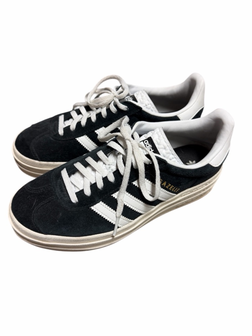 adidas Black and White Suede Sneakers